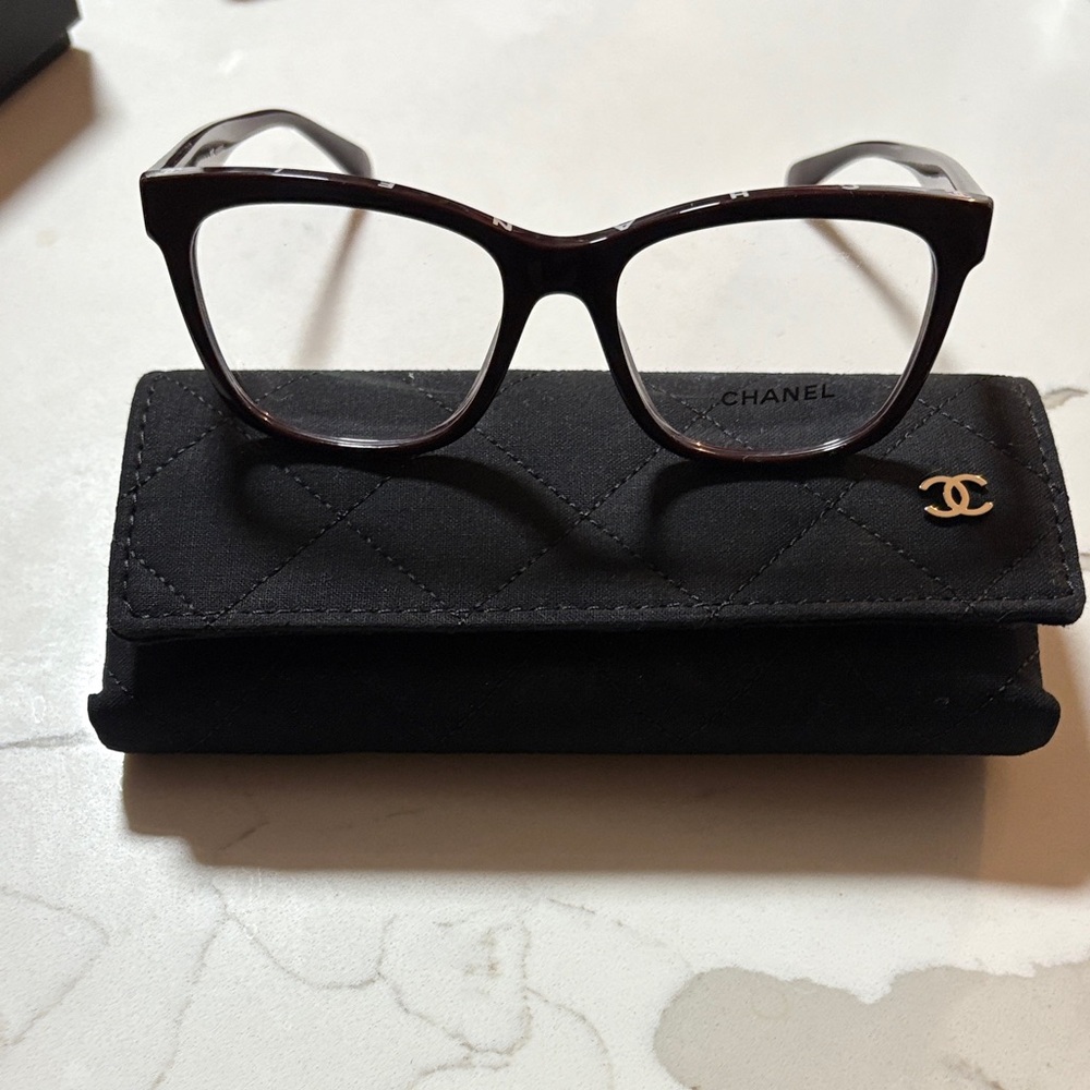 CHANEL Burgundy Women's Glasses